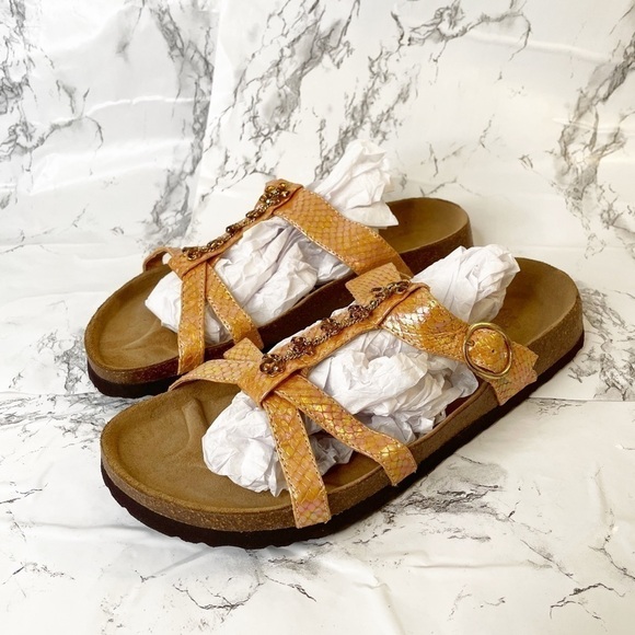 New Betula Iridescent Embellished Crystal Sandals - Picture 1 of 7